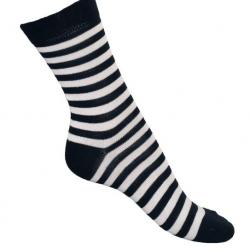 Offre dès 3 paires de chaussettes rayées coton Femme 37/39 rayé noir&blanc