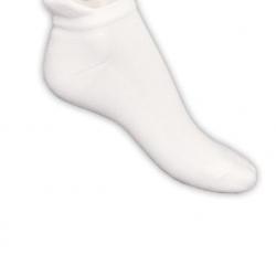 Socquettes sport en coton bouclettes 34/36 blanc