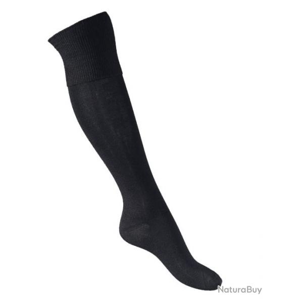 Chaussettes femme hautes non comprimantes en bambou  noir  40/42