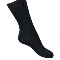 Chaussettes homme laine mérinos très fine noir  46-48