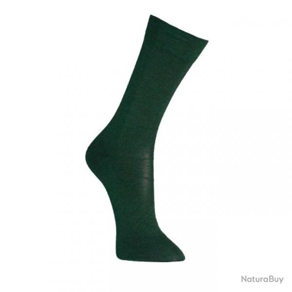 Chaussettes homme laine mrinos trs fine 43/45 vert kaki