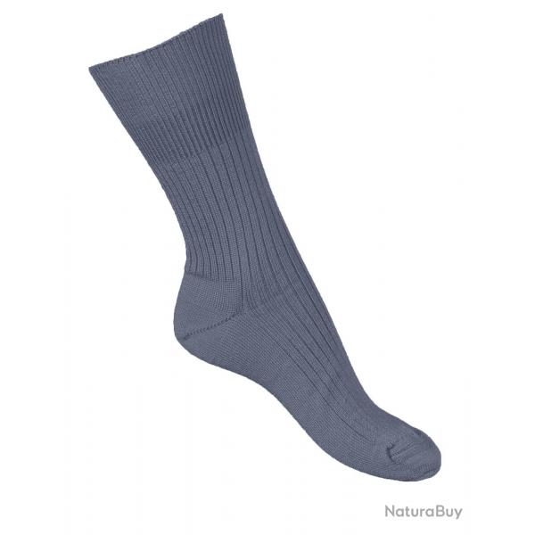 Chaussettes chaudes femme et homme laine mrinos non comprimantes  40/42 gris
