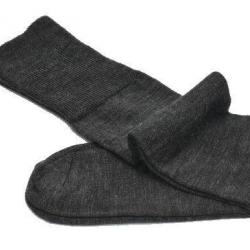 Chaussettes hautes laine mérinos non comprimantes homme 40/42 gris anthracite