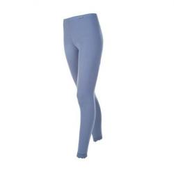 Leggings femme chaud pure laine mérinos noir, écru, dentelle S (small) Bleu gris