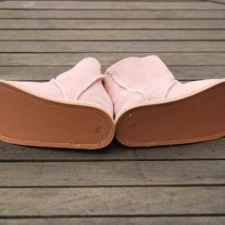 Chaussons bottes bébé enfant peau de mouton moka ou rose rose  29