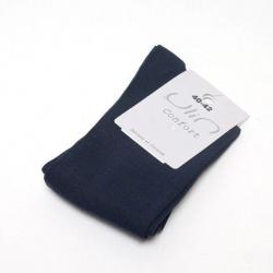 Chaussettes de ville homme fil d'écosse haute qualité 43/45 bleu marine navy