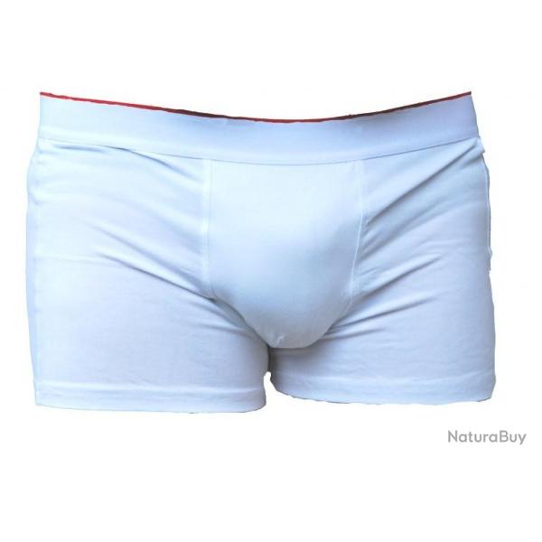 Boxer Homme coton noir ou blanc blanc  XXL (2XL)