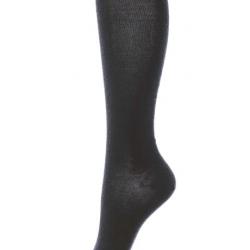 Chaussettes homme et femme hautes laine très fine rayée ou uni 40/45 Haut/genou gris anthracite