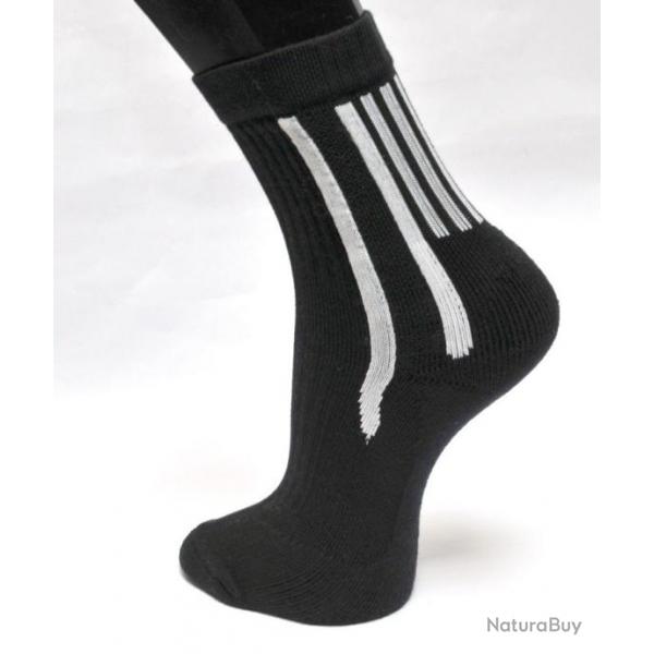 Chaussettes homme et femme coton sport techniques blanc ou noir noir  40/42