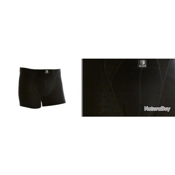 Boxer thermique homme en pure laine mrinos noir noir  M (mdium)