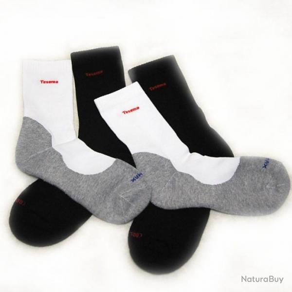 Chaussettes sport coolmax blanc et Gris 34/36