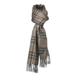 Echarpes motifs pure laine baby ALPAGA luxueux marron glacé tartan