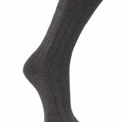 Chaussettes chaudes homme et femme non comprimante pure laine mérinos 37/39 gris