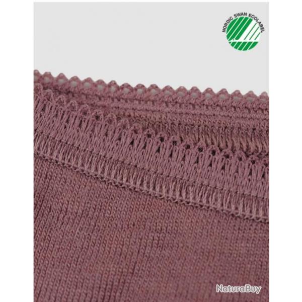 Culotte femme midi pure laine mrinos 46 rose indien