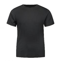 Tee shirt homme en laine et soie Noir ou Gris ou Gris chiné noir  XS (extra small)