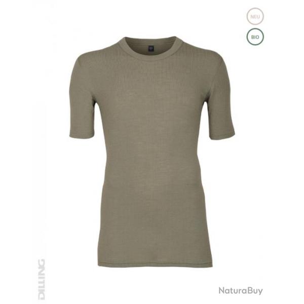 Tee shirt Homme maille ctele pure laine mrinos bleu ou olive S (small) camel