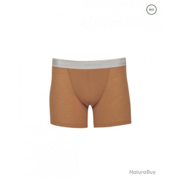 Boxer Homme maille ctele en pure laine mrinos BIO XL (extra large) camel