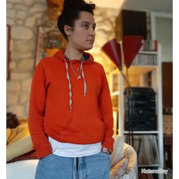 Sweatshirt homme et femme chaud et confortable  capuche en pure laine mrinos  XS (extra small) ora