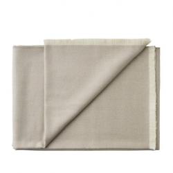 Plaid de luxe pure laine Baby ALPAGA Royal Premium gris clair