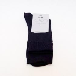 Chaussettes fines ville femme laine mérinos non comprimantes 37/39 gris anthracite