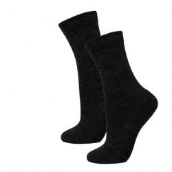 Lot de 2 paires de chaussettes chaudes en laine noir  36-39