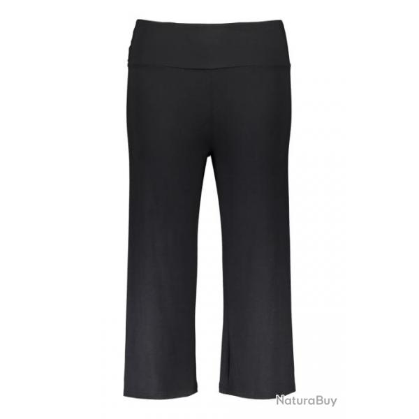 Pantalon corsaire large d'intrieur ou pyjama fin en Bambou noir noir  XS (extra small)