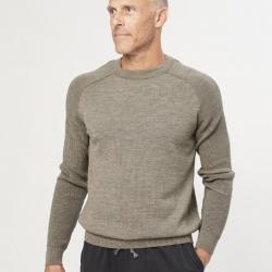 Pull homme fin en pure laine mérinos gris, kaki XL (extra large) vert kaki clair