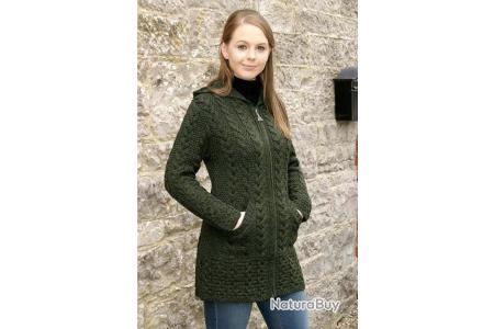 Gilet Irlandais Gilet En Laine Long Femme Gilet Femme Long à