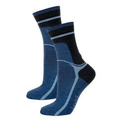 Chaussettes chaudes laine bicolores loisirs et sport bleu marine navy 36-39