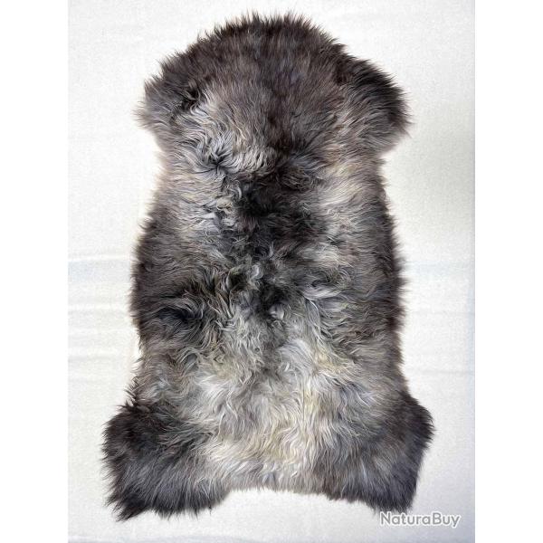 Peaux de mouton vritable de dcoration 90-100 cm multicolore 1