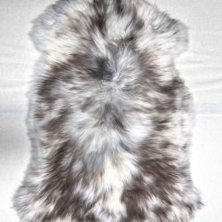 Peaux de mouton véritable de décoration 90-100 cm multicolore 3
