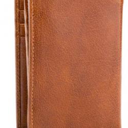 Portefeuille homme en cuir RFID cognac