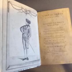 Mr OLIVIER. L'art des armes simplifie ou Nouveau traité sur la manière de se servir de l'épée 1780