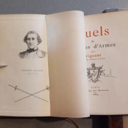 Duels de Maîtres d'armes par Vigeant 1884 Dédicacé à CARAN d'ACHE