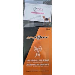 Antenne omnidirectionnelle externe cellulaire longue portée Spypoint afin d'amplifier le signal