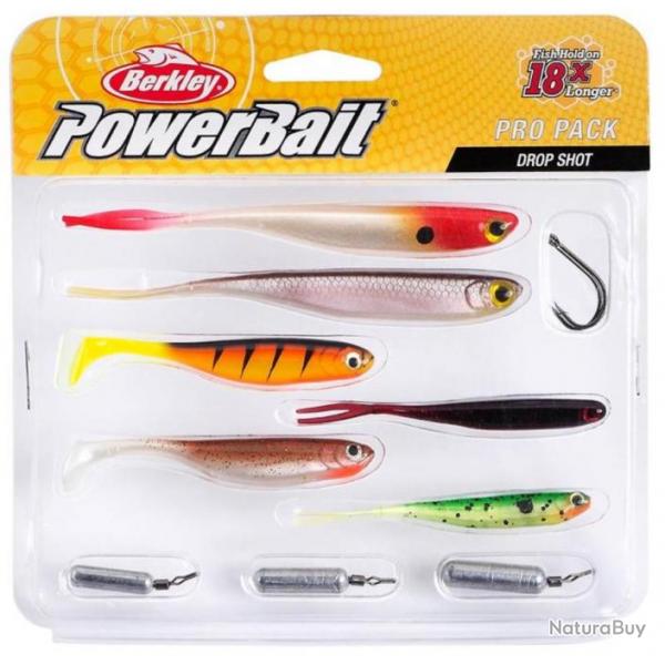 Kit Leurres Souples Berkley Pro Pack Drop Shot