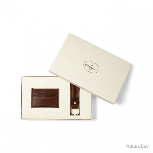 Coffret cadeau Le Chameau porte-cls + porte-cartes