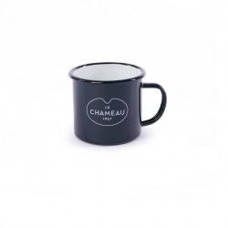 Mug Le Chameau en émail - Bleu foncé