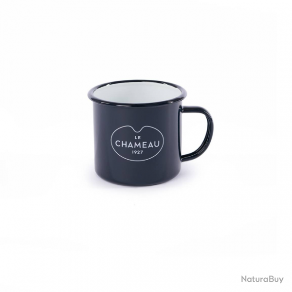 Mug Le Chameau en mail - Bleu fonc