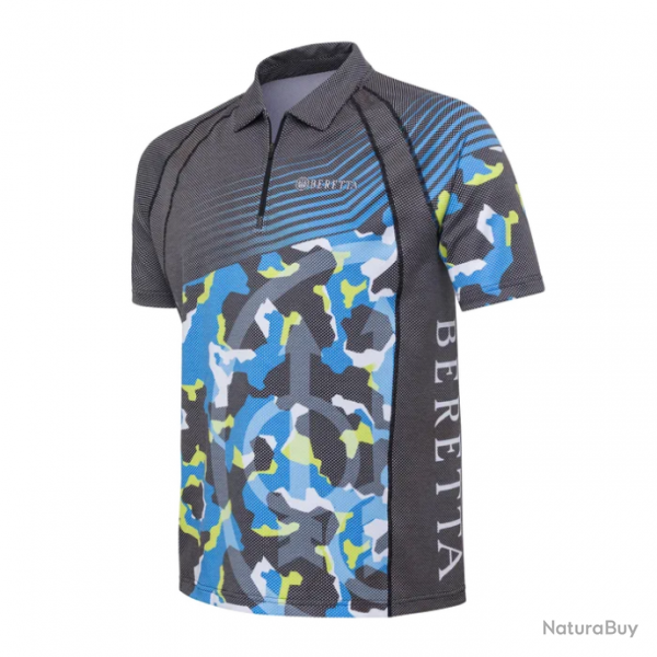 Polo Beretta Rush Graph Bleu camo