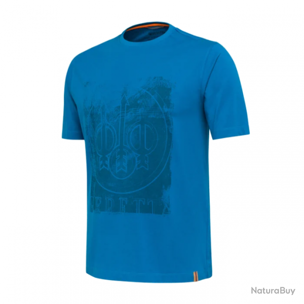 T shirt Beretta Logo Bleu