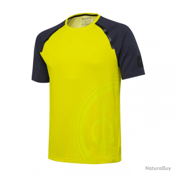 T Shirt Beretta Roundneck Logo Jaune