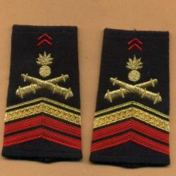 Fourreaux d'épaules Artillerie - brigadier-chef