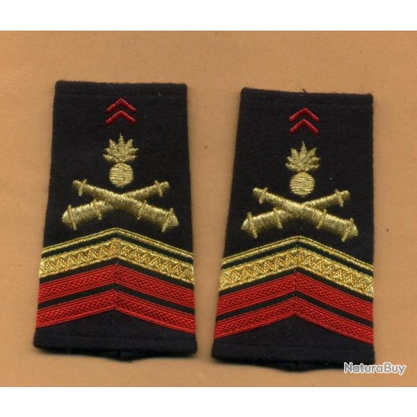 Fourreaux d'paules Artillerie - brigadier-chef