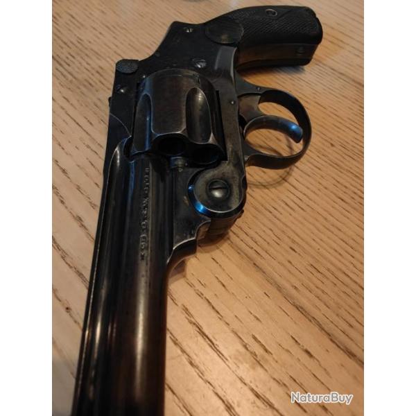 Magnifique Smith et Wesson 4th model bleu