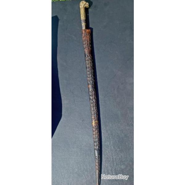 BELLE EPEE FLISSA TRADITIONNELLE DU MAGHREB, XVIII / XIX, ETHNIE KABYLE IFLISSEN, ALGERIAN SWORD