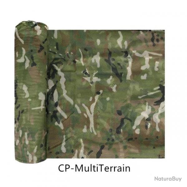 Filet de camouflage type mesh tissu Oxford 300D camo multiterrain - 1,5x2m