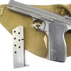 Pistolet modèle 1935 A S.A.C.M 7.65 Long Avec holster en tissu.