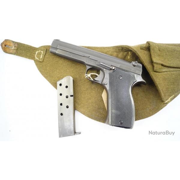 Pistolet mod&egrave;le 1935 A S.A.C.M 7.65 Long Avec holster en tissu.