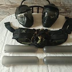 2 Casques et 1 harnais paintball